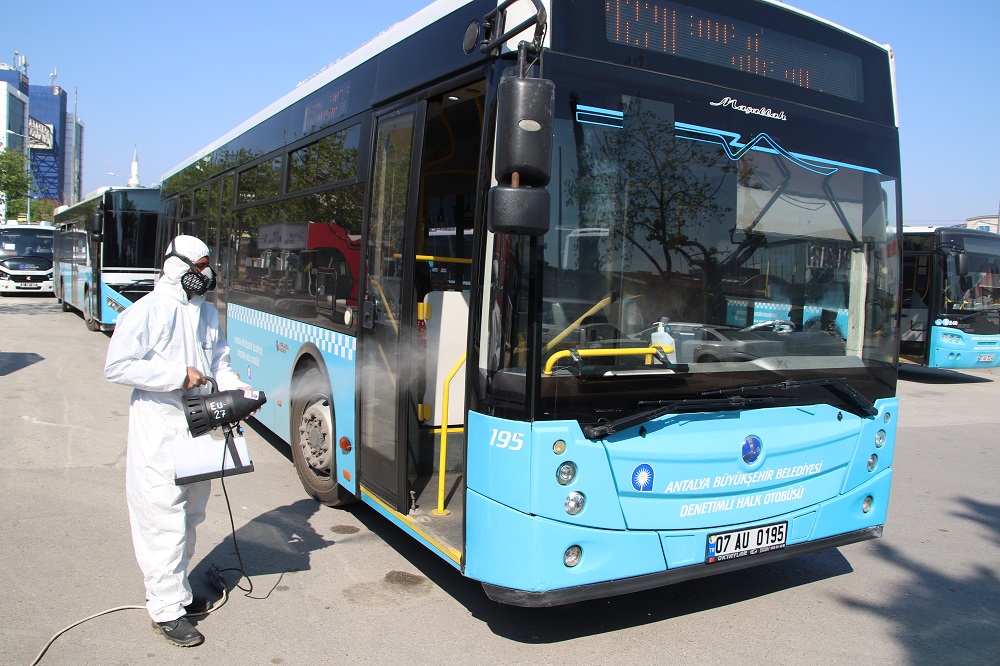 Antalya’nın toplu ulaşım araçları tertemiz