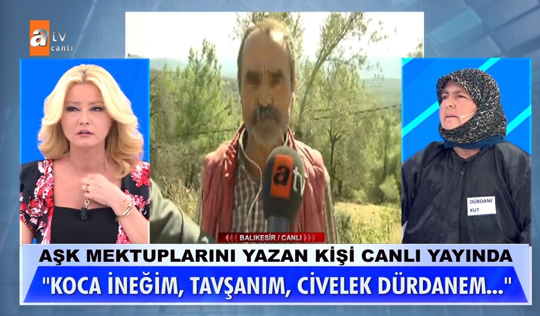 AŞK MEKTUPLARIYLA MÜGE ANLI’YA DAMGA VURAN TAKINTILI AŞIK, CANLI YAYINDA KONUŞTU!