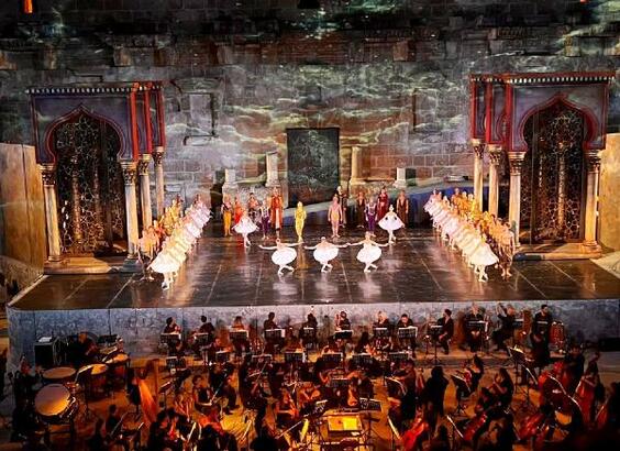 Aspendos'ta 'La Bayadere' balesi büyüledi