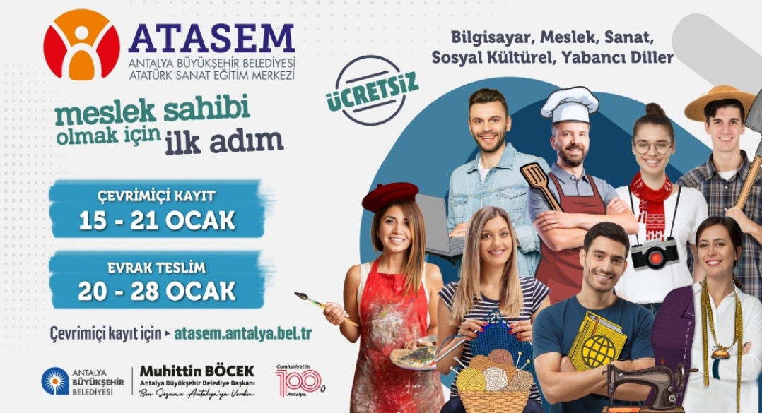 ATASEM'de ikinci dönem kayıtları başladı