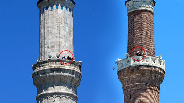 Ayasofya'nın 4 minaresinde 4 müezzin birlikte ezan okudu! İşte altında yatan tarihi sebep