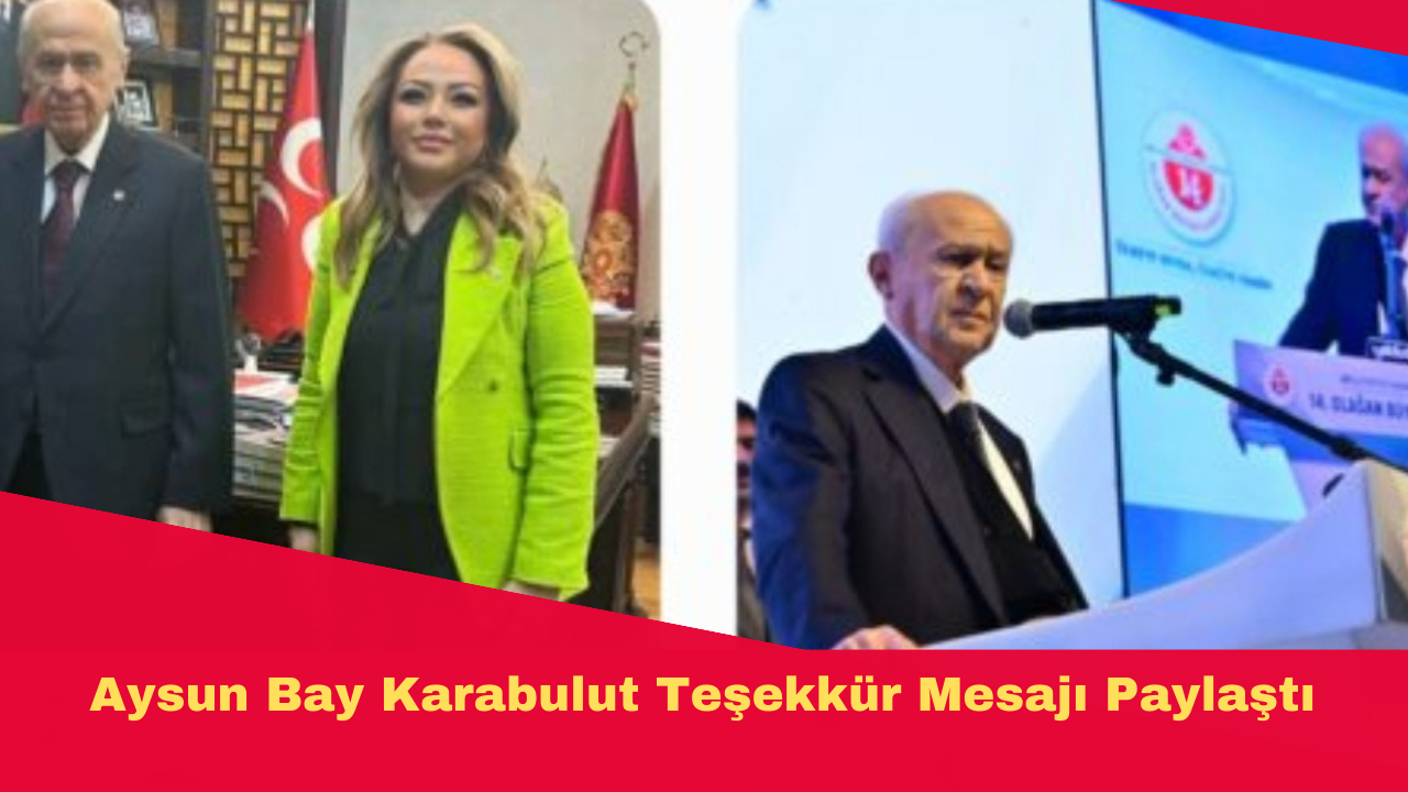 Aysun Bay Karabulut Teşekkür Mesajı Paylaştı