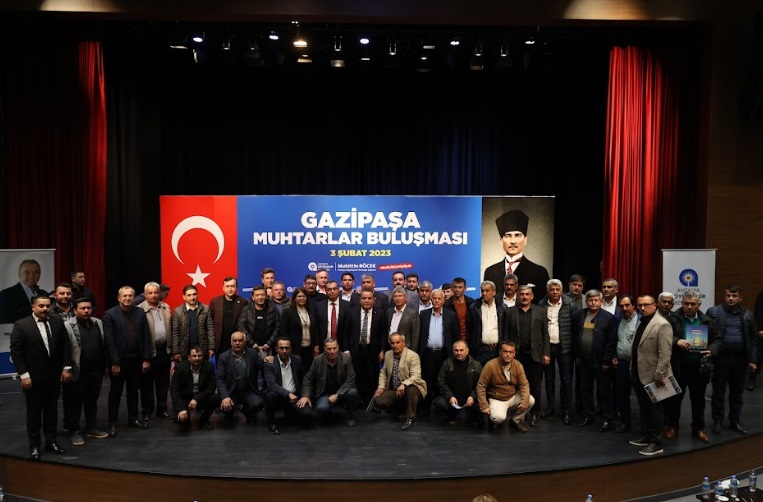 BAŞKAN BÖCEK, GAZİPAŞALI MUHTARLARLA BULUŞTU