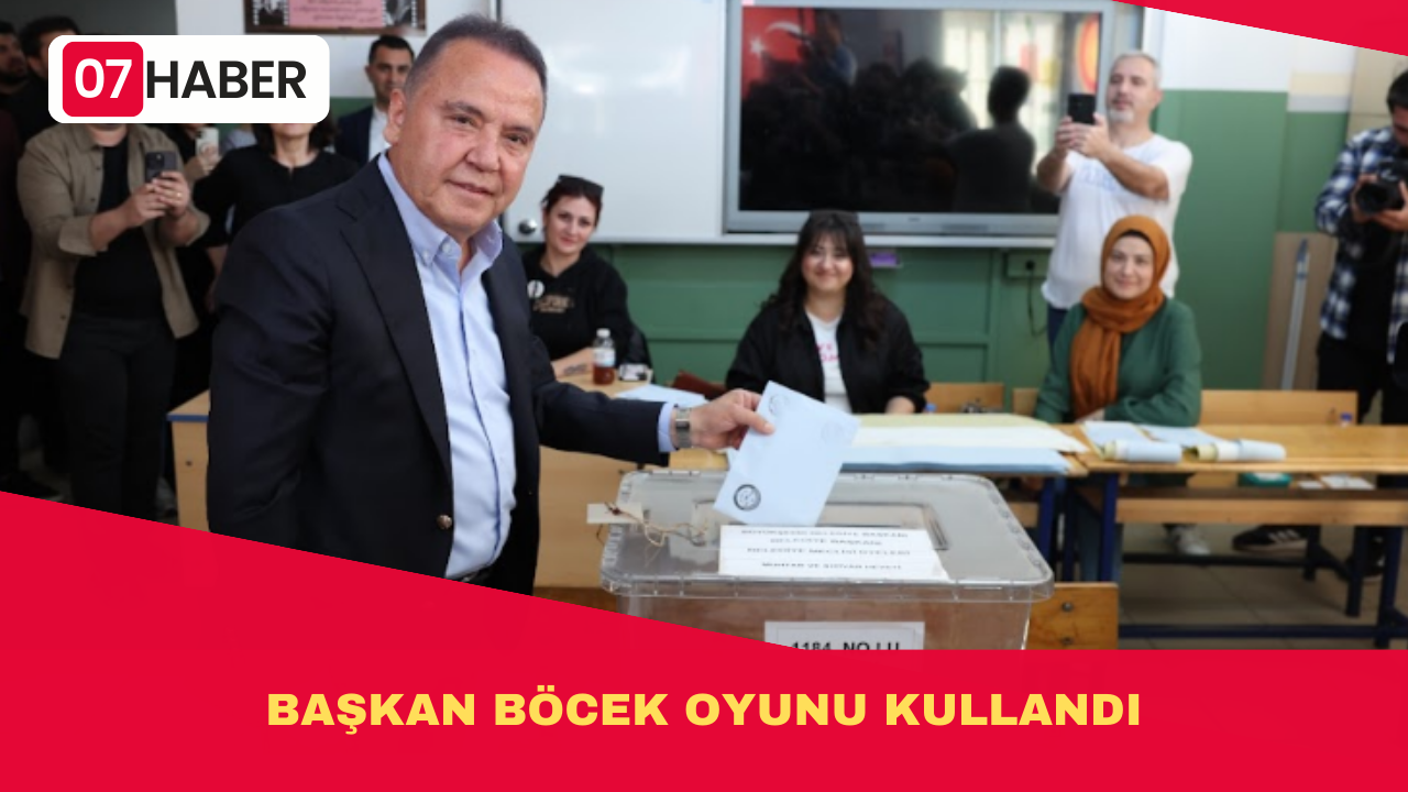 BAŞKAN BÖCEK OYUNU KULLANDI