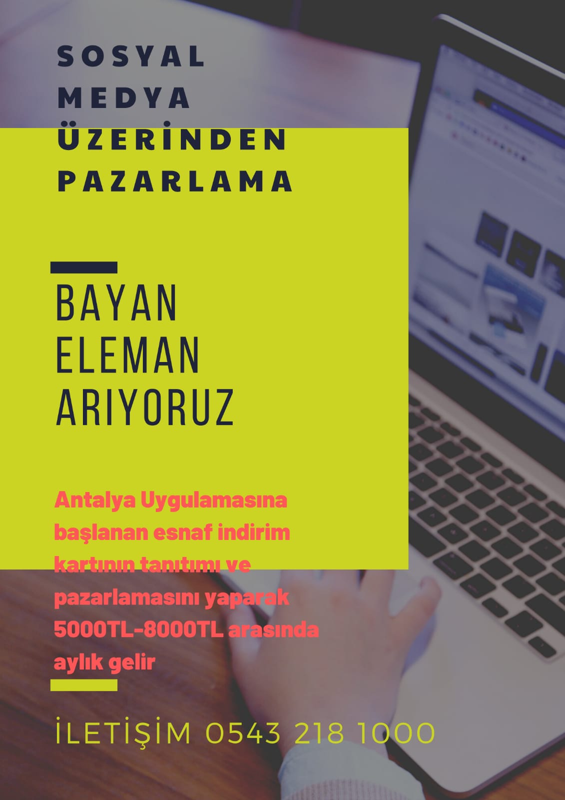 BAYAN ELEMAN ARIYORUZ