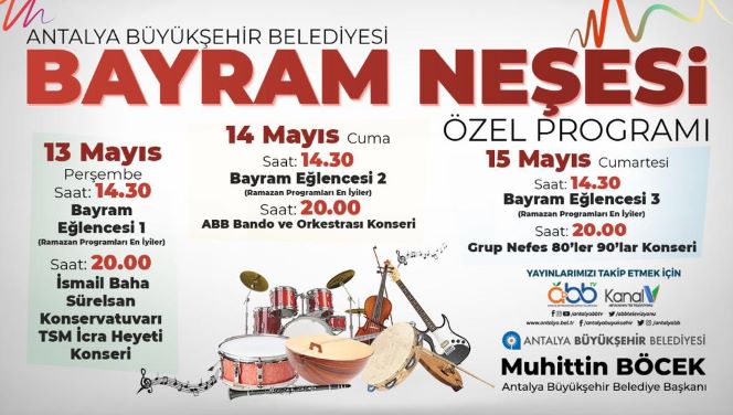 ‘Bayram Neşesi Özel Programı’ ile evlere konuk olacak. 