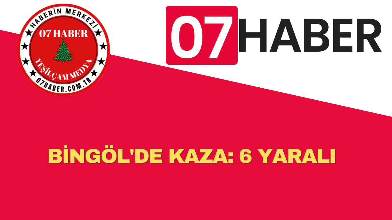 BİNGÖL'DE KAZA: 6 YARALI