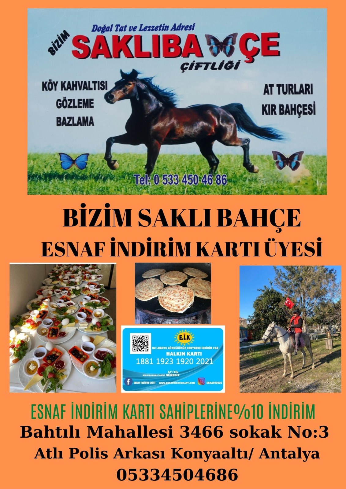 BİZİM SAKLI BAHÇE ESNAF İNDİRİM KARTI ÜYESİ...!!!