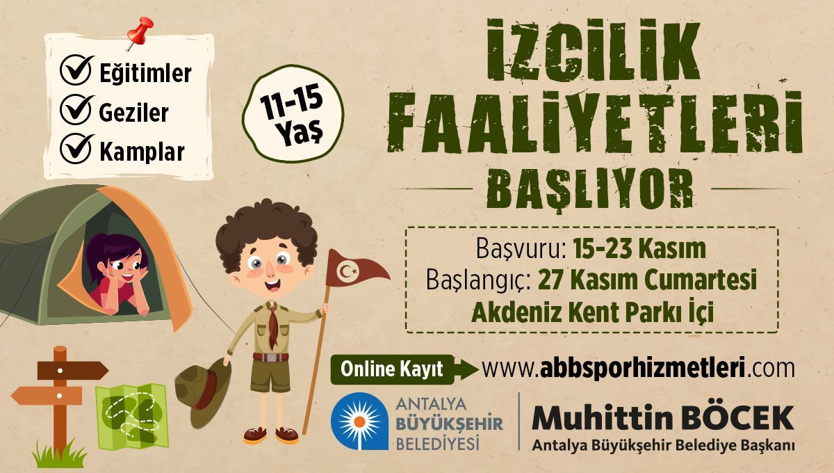 Büyükşehir Belediyesi izcilik faaliyetleri başlıyor