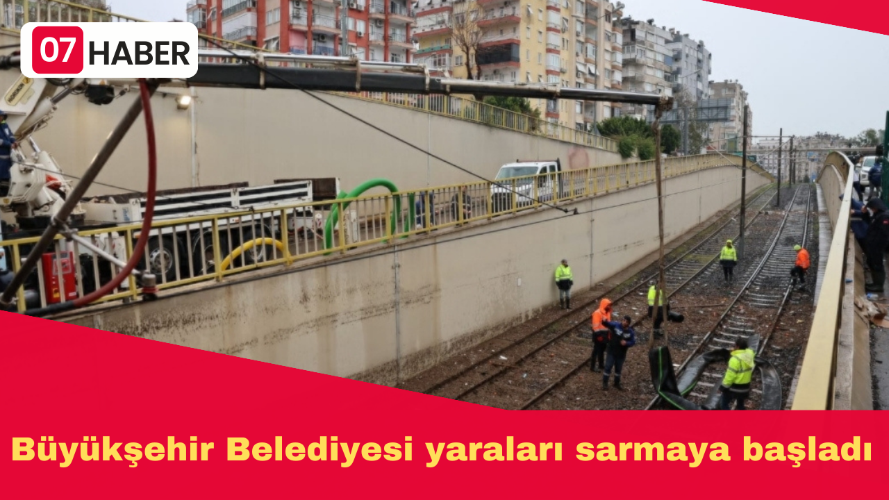 Büyükşehir Belediyesi yaraları sarmaya başladı