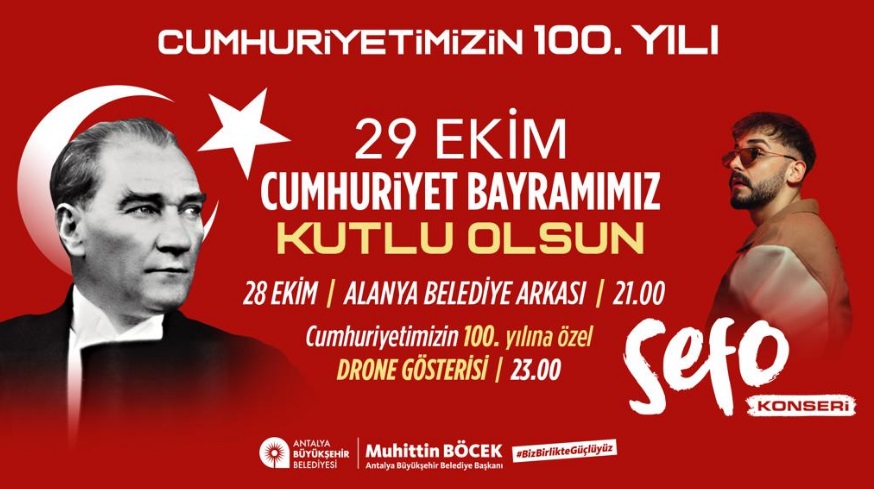 Büyükşehir Cumhuriyet’in 100 Yılını coşkuyla kutluyor