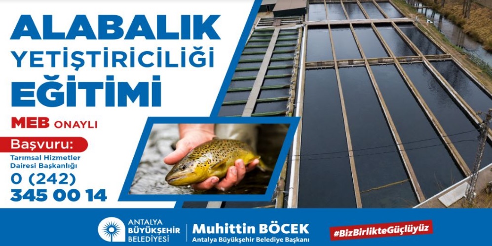 BÜYÜKŞEHİR’DEN ALABALIK YETİŞTİRİCİLİĞİ EĞİTİMİ