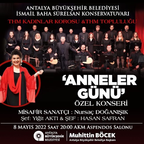 BÜYÜKŞEHİR’DEN ANNELER GÜNÜ’NE ÖZEL KONSER