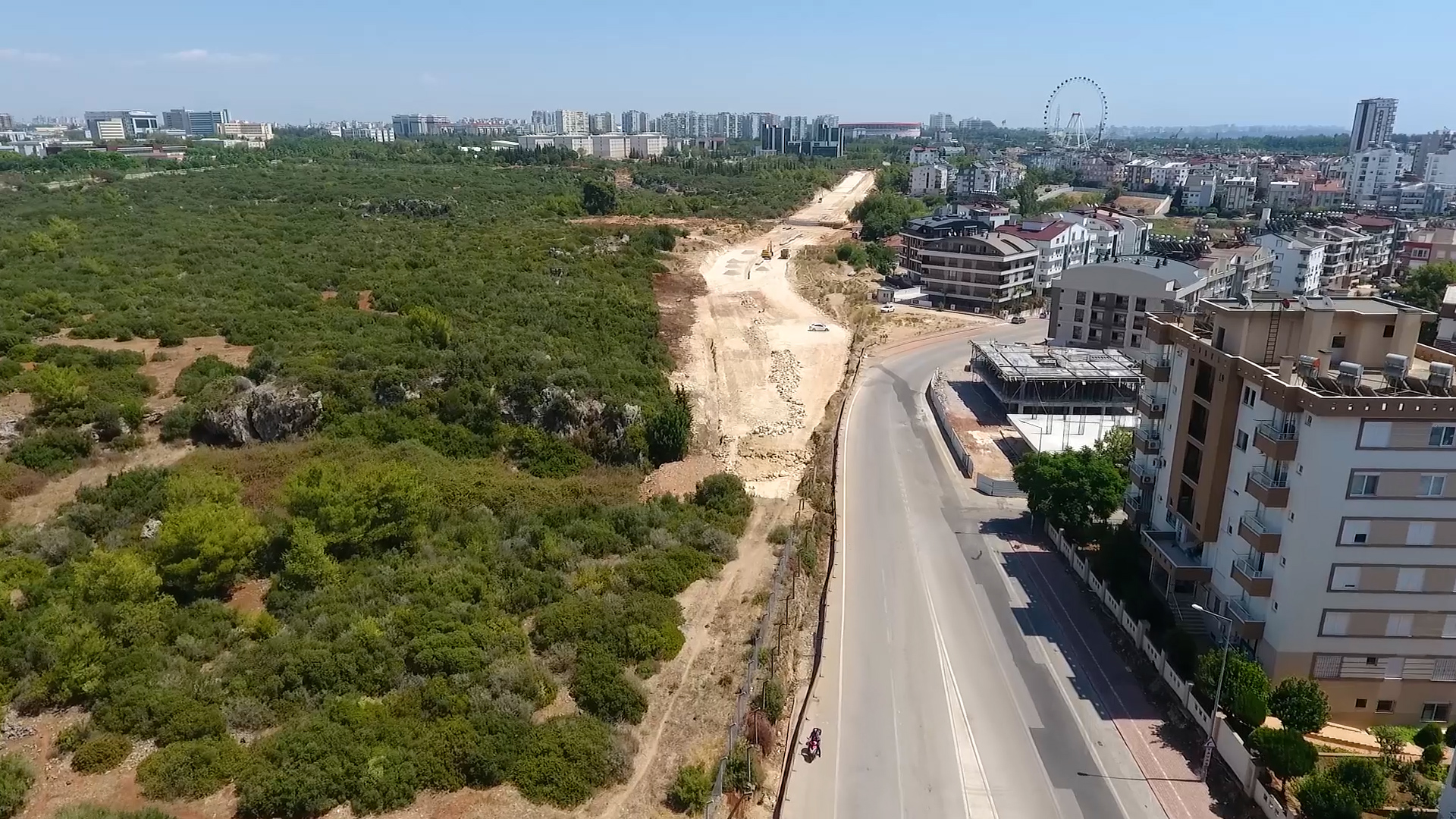 Büyükşehir'in Yaptığı Yeni yol Konyaaltı'nı rahatlatacak