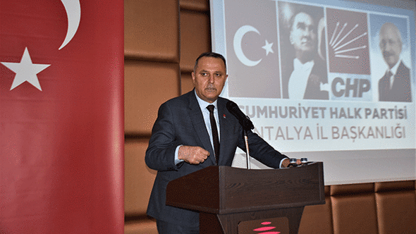 CHP Antalya İl Başkanı Nusret Bayar  konuştu.