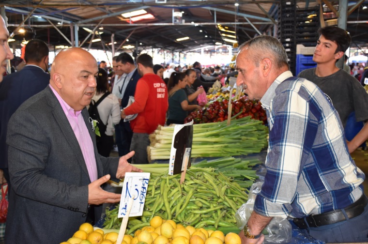 CHP KEPEZ’DE PAZARCI ESNAFINI DİNLEDİ