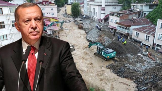 Cumhurbaşkanı Erdoğan'dan Giresun'daki selden etkilenen esnafa hibe ve faizsiz kredi müjdesi