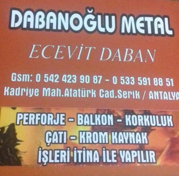 Dabanoğlu Metal