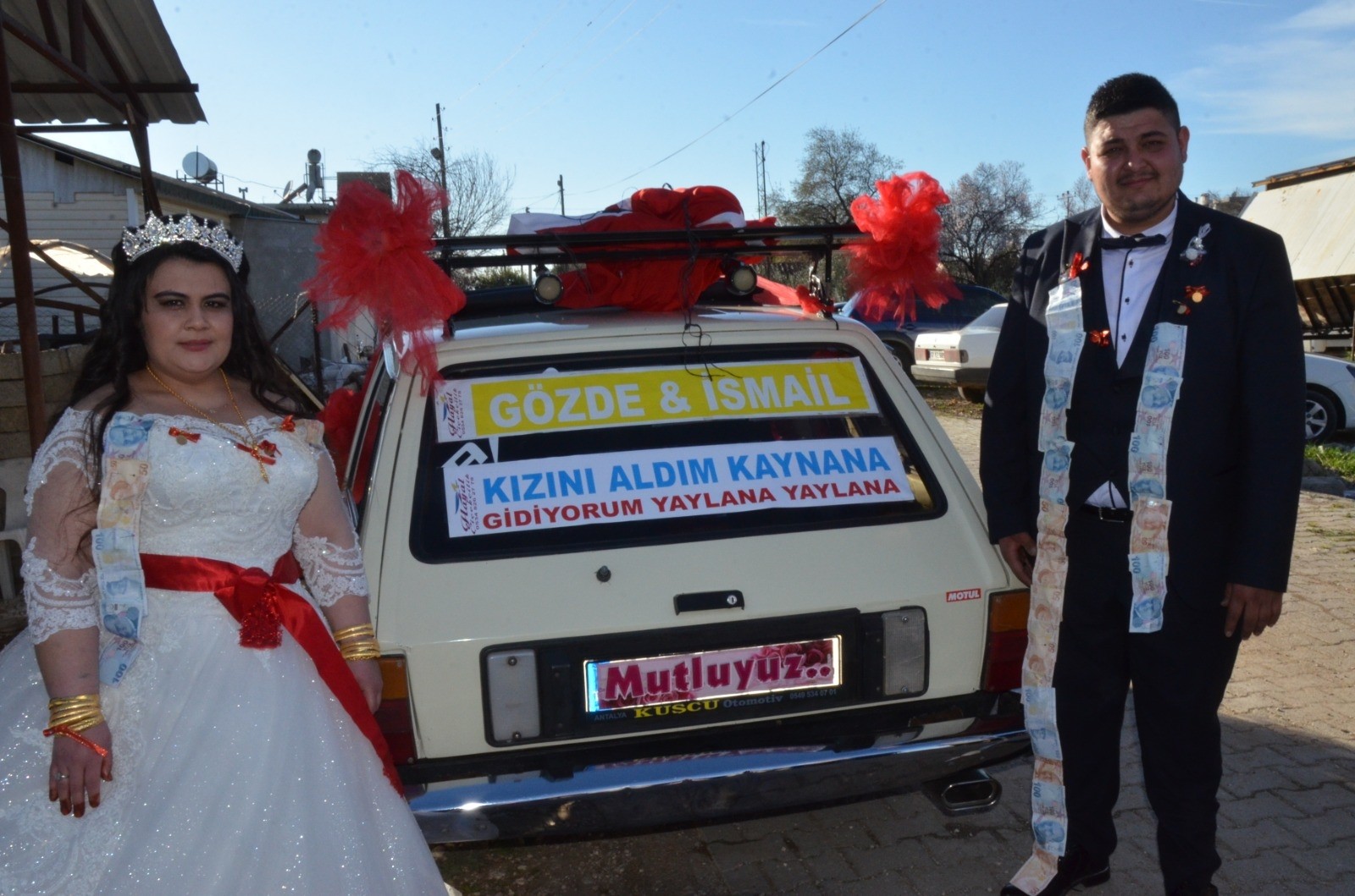 Dirftli evlilik teklifine gelen ceza gelin arabasını satılığa çıkartmasına yol açtı