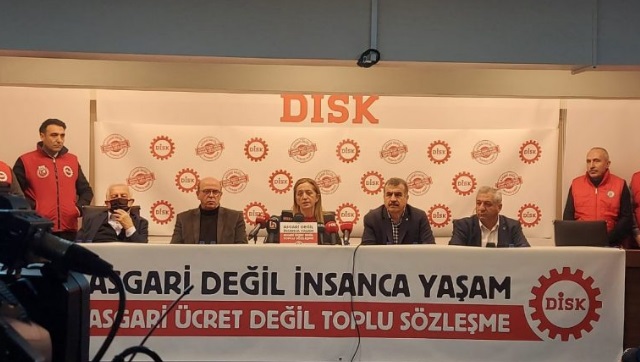 DİSK ASGARİ ÜCRET ZAM TALEBİNİ YÜZDE 140 OLARAK AÇIKLADI