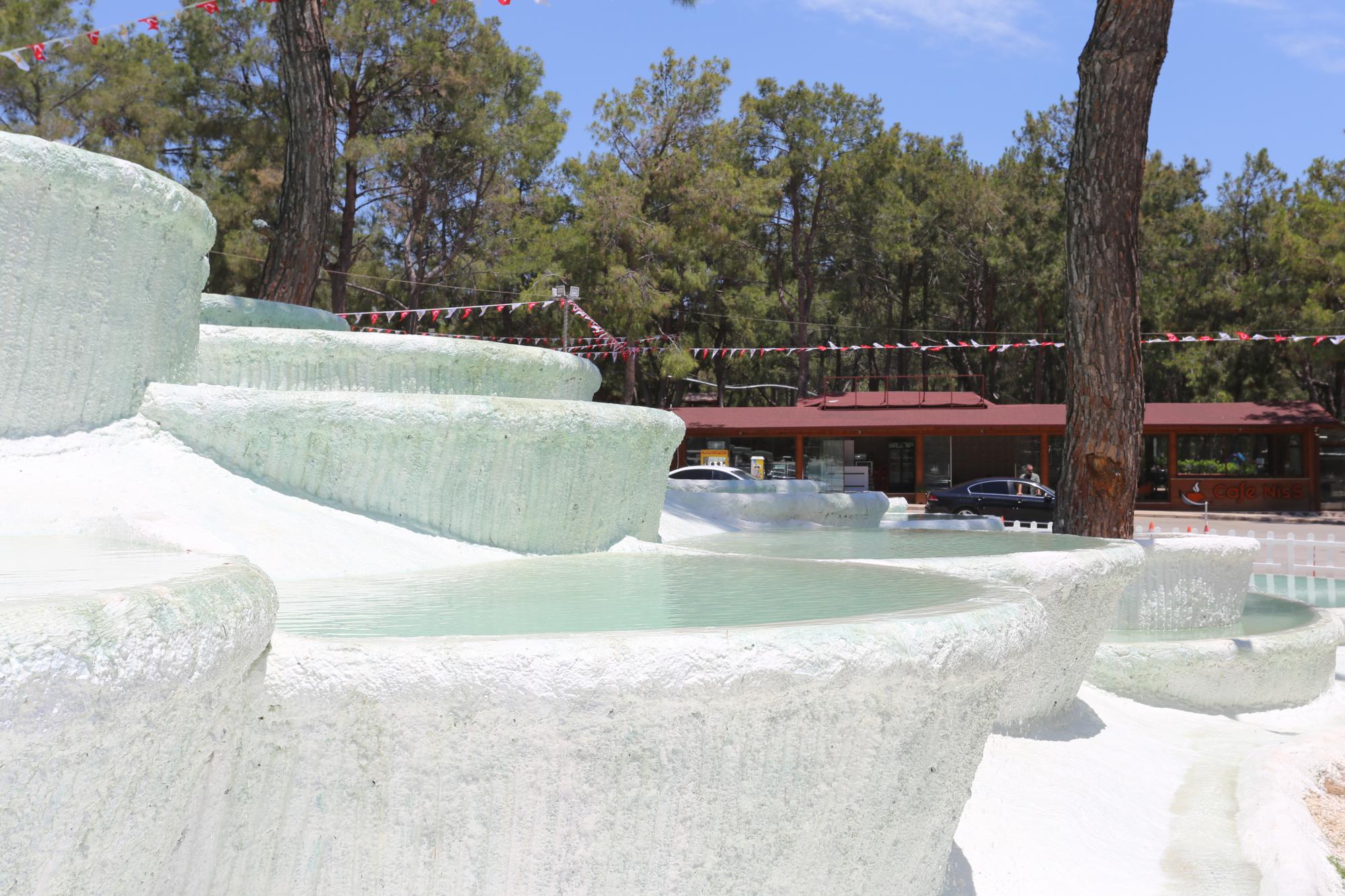 Dünyaca ünlü Pamukkale travertenleri Kepez’de