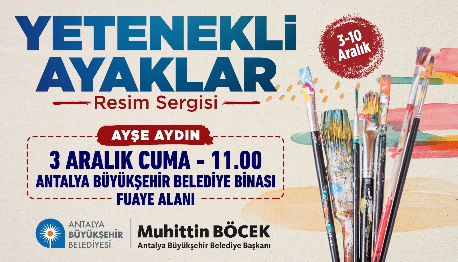 Engelli sanatçı ayaklarıyla yaptığı resimleri sergileyecek