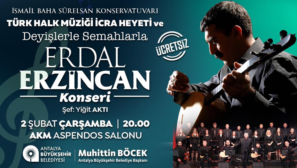 Erdal Erzincan ile türkü dolu gece