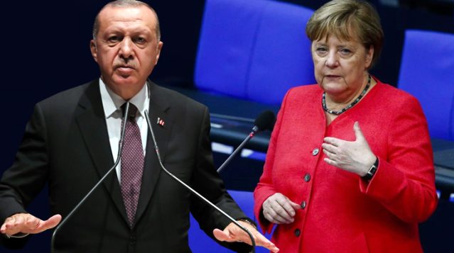 Erdoğan'dan Merkel'e zor soru: Fransa'nın amacı ne, o uçak gemisi neden buraya geliyor?