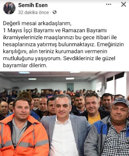 ESEN PERSONELİNİN YÜZÜNÜ GÜLDÜRDÜ