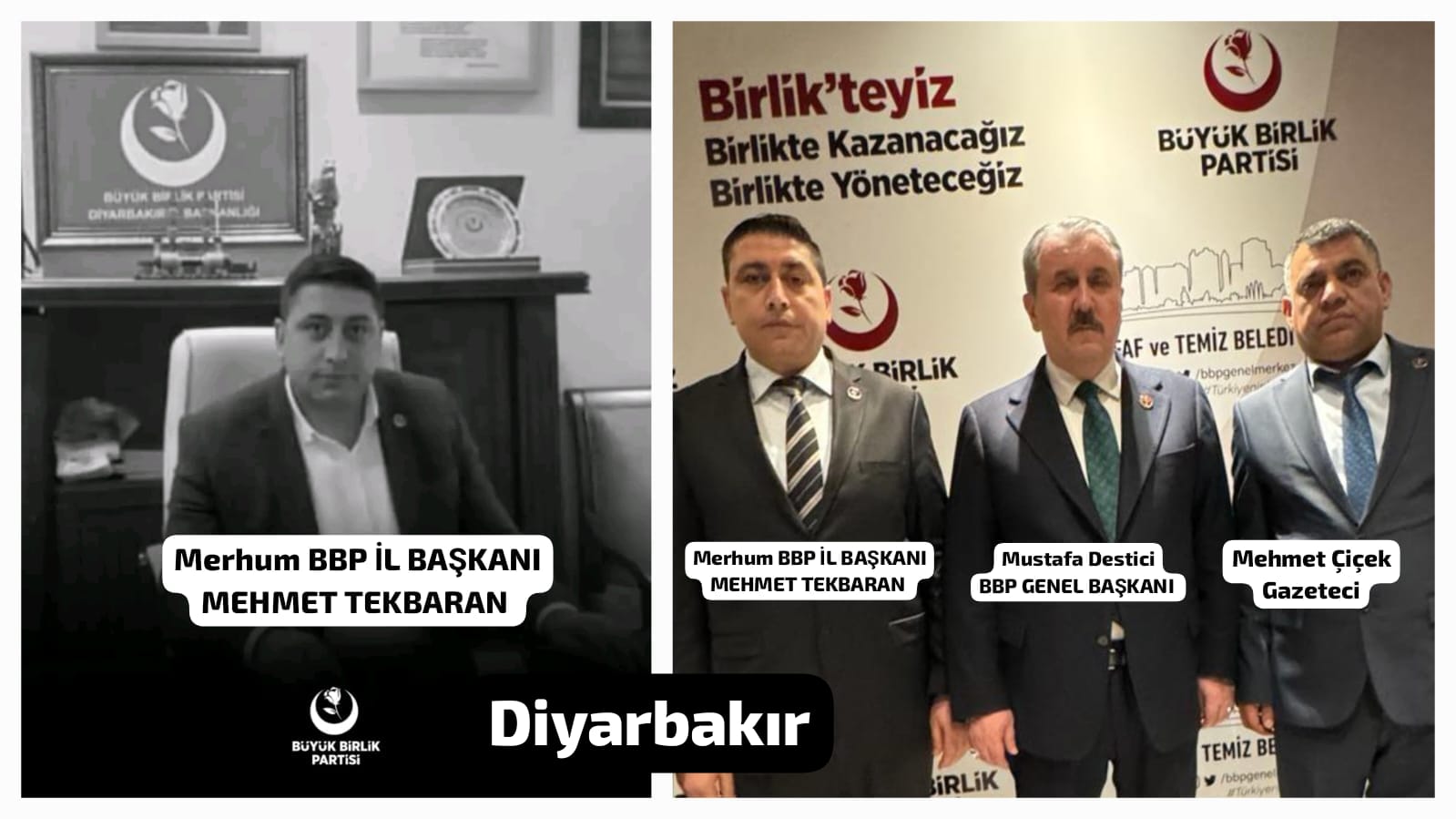 Gazeteci Mehmet Çiçek " Mehmet Tekbaran Kardeşimizin Mekanı Cennet Olsun