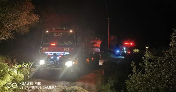 Gazipaşa'da çıkan yangında yaklaşık 4 dekar kızılçam ormanı yandı