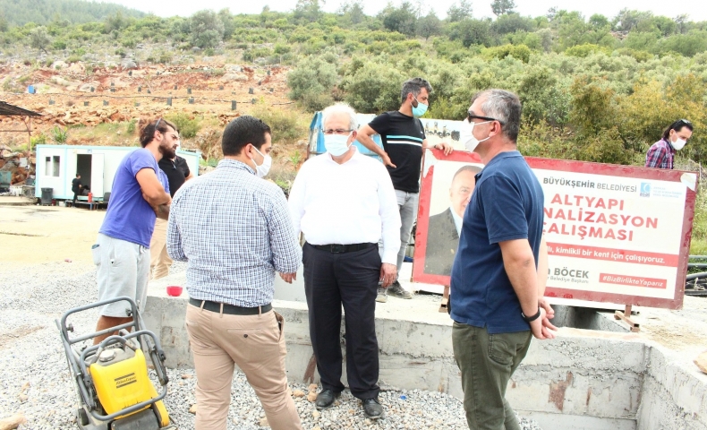 Gazipaşa Sanayi Sitesi’nin  kanalizasyon çilesi bitiyor 