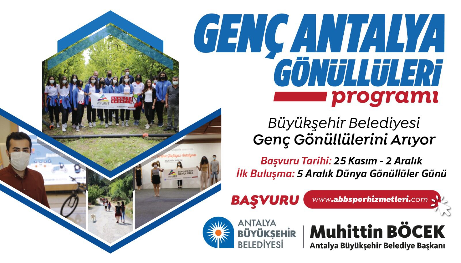 Genç Antalya Gönüllüleri başvuruları başladı