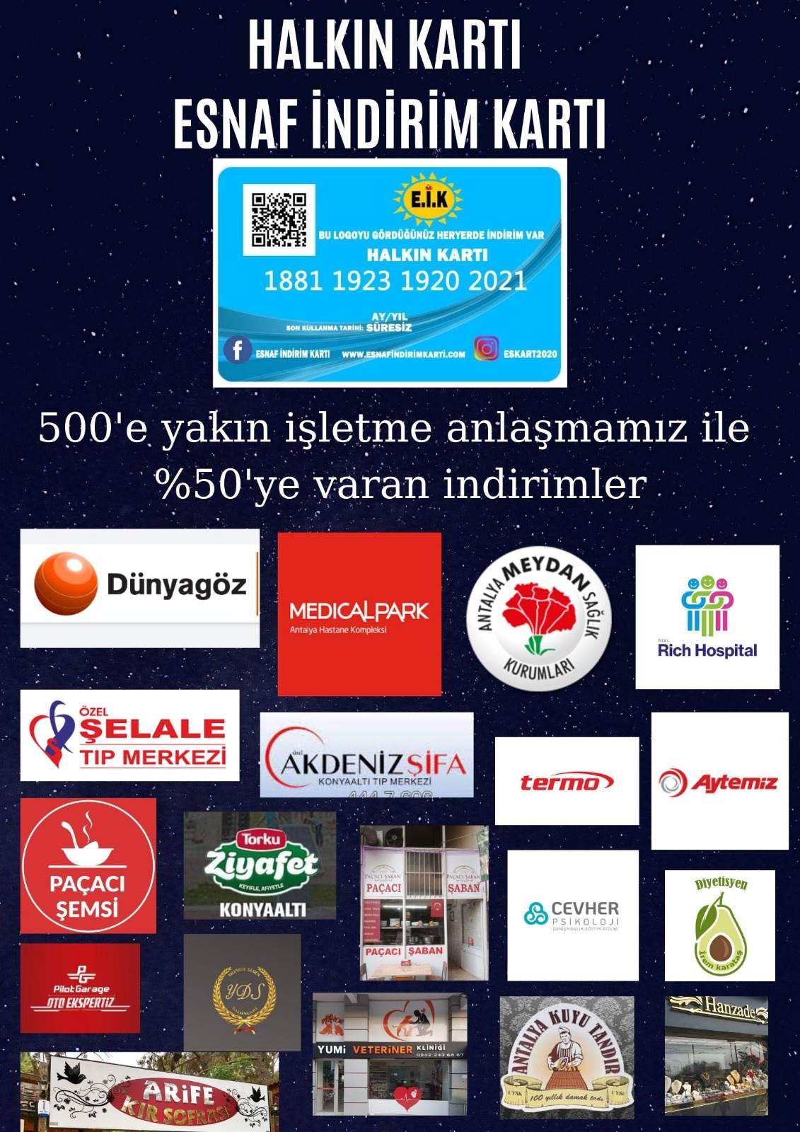 HALKIN KARTI-ESNAF İNDİRİM KARTI..