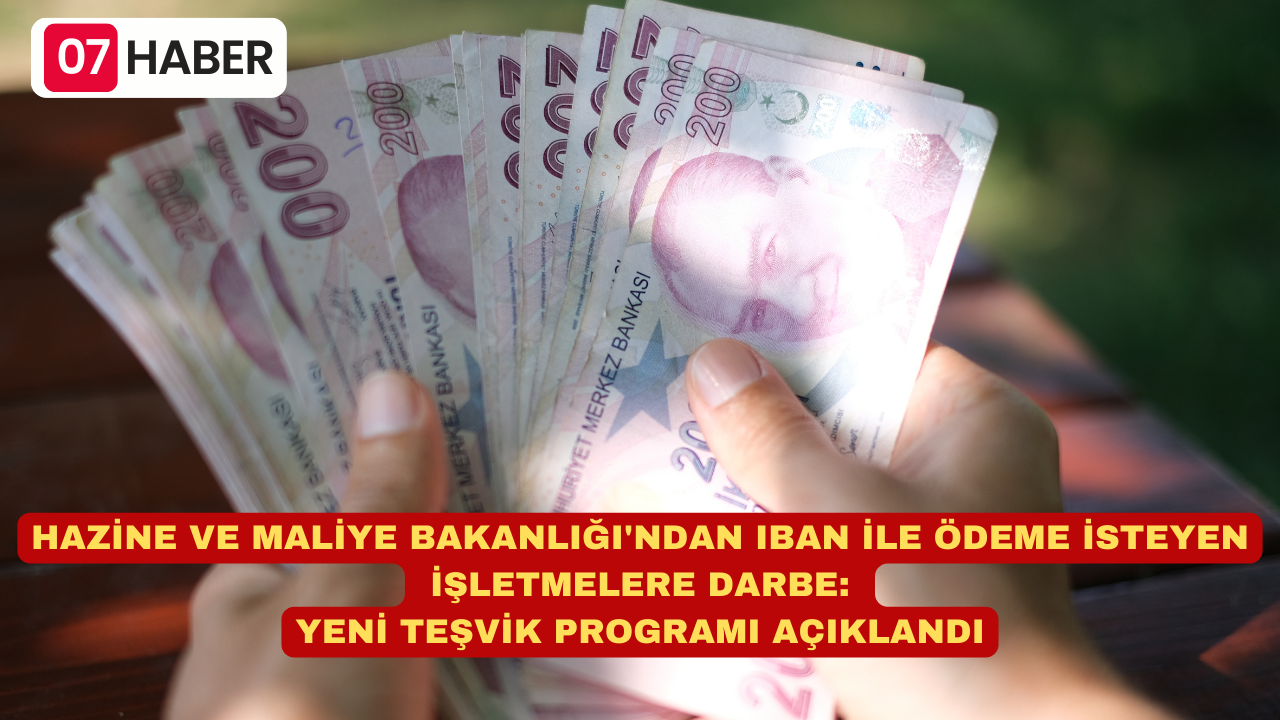 HAZİNE VE MALİYE BAKANLIĞI'NDAN IBAN İLE ÖDEME İSTEYEN İŞLETMELERE DARBE: YENİ TEŞVİK PROGRAMI AÇIKLANDI