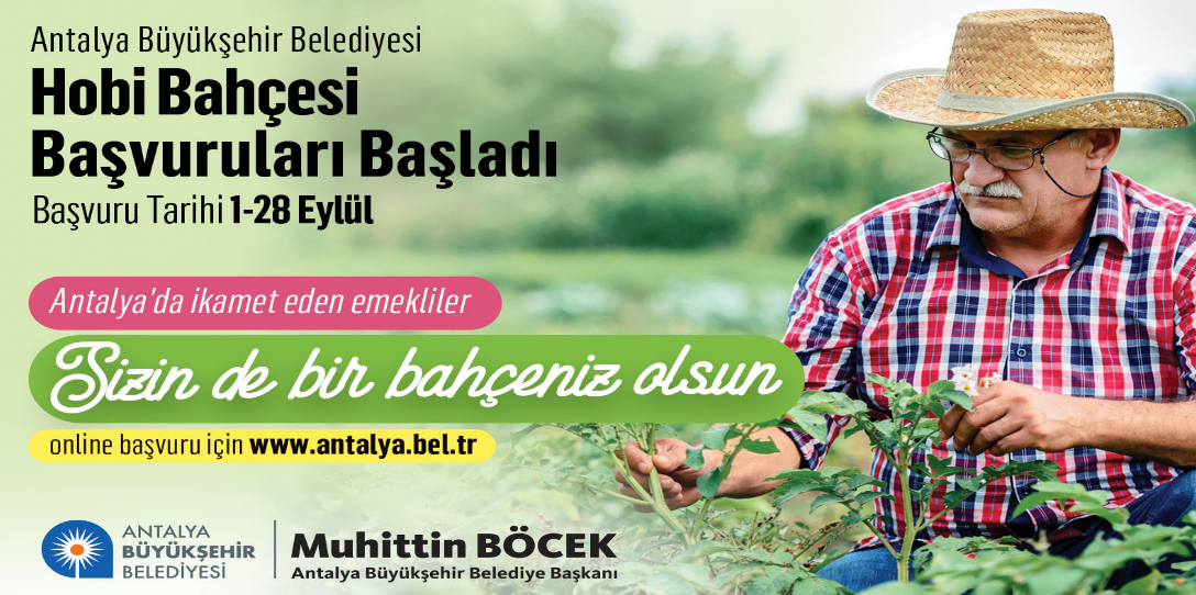 Hobi Bahçeleri için başvurular başladı