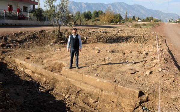  İş makineleriyle yol çalışmasında Selçuklu döneminden yapı bulundu