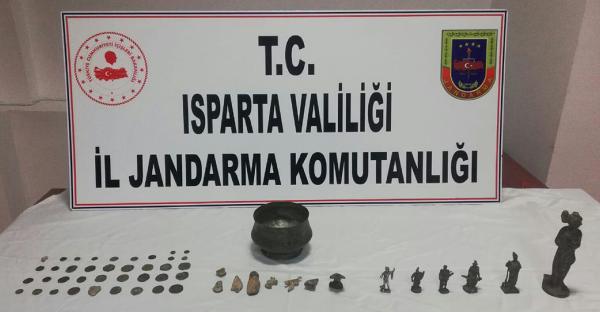 ISPARTA'DA TARİHİ ESER OPERASYONU 7 GÖZALTI