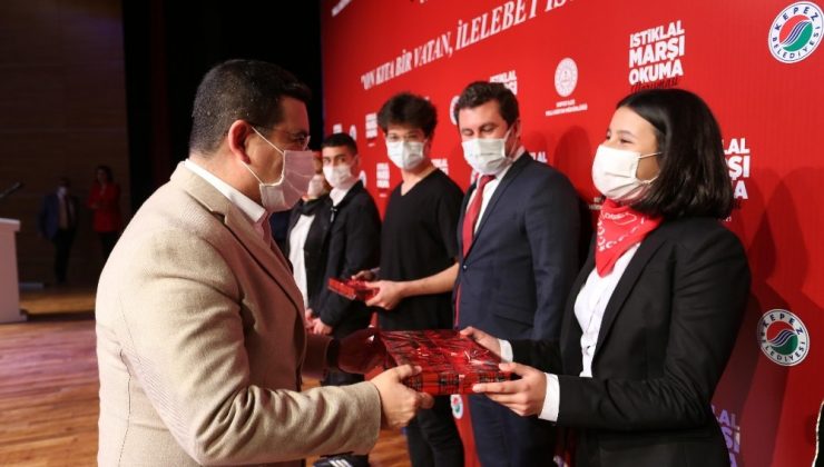  İstiklal Marşı’nın kabulünün 100’ncü yıl dönümü dolayısıyla İstiklal Marşı Okuma Yarışması düzenlendi