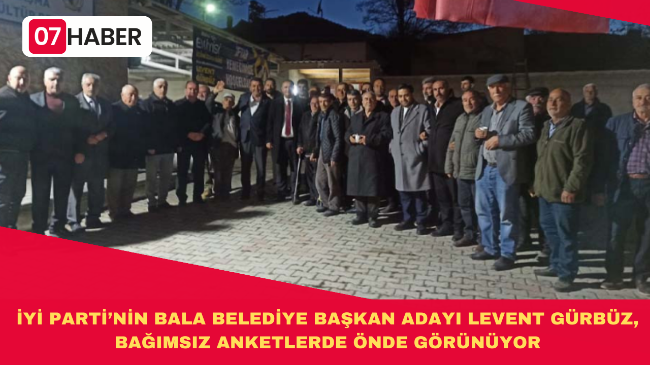 İYİ PARTİ’NİN BALA BELEDİYE BAŞKAN ADAYI LEVENT GÜRBÜZ, BAĞIMSIZ ANKETLERDE ÖNDE GÖRÜNÜYOR