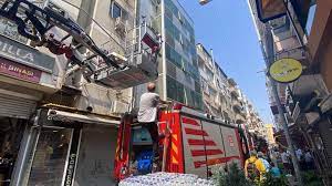İzmir'de Otelde Yangın Paniği! Korkuttu