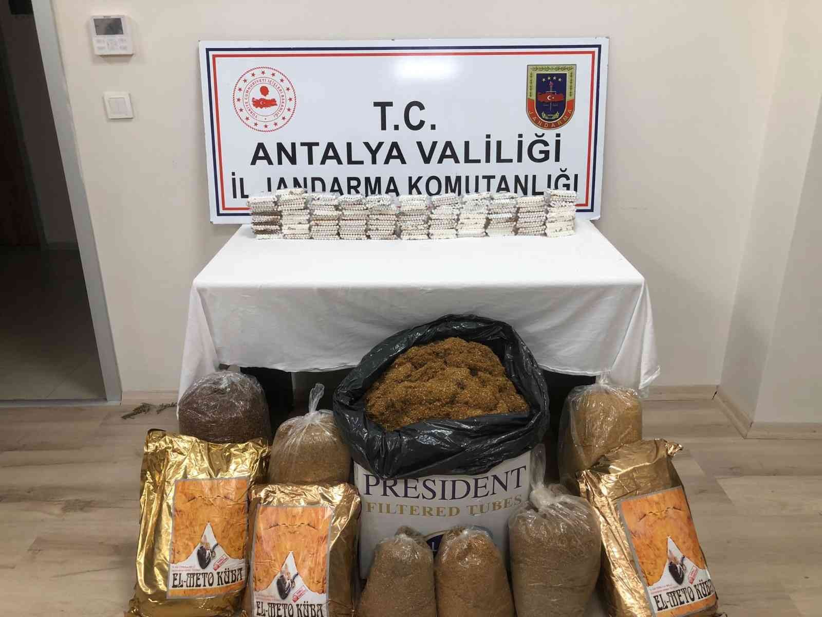 Kaçak Tütün operasyonunda 110 paket doldurulmuş makaron ile 45 kg tütün ele geçirildi