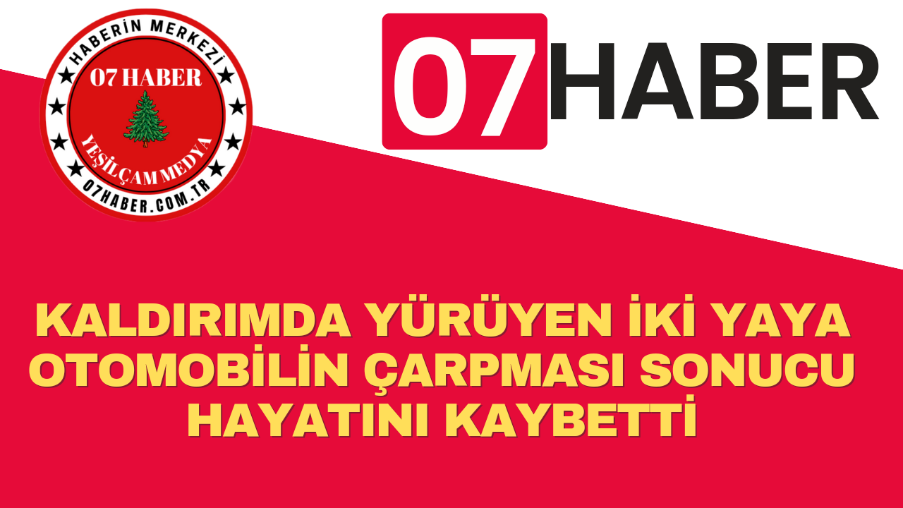 KALDIRIMDA YÜRÜYEN İKİ YAYA OTOMOBİLİN ÇARPMASI SONUCU HAYATINI KAYBETTİ