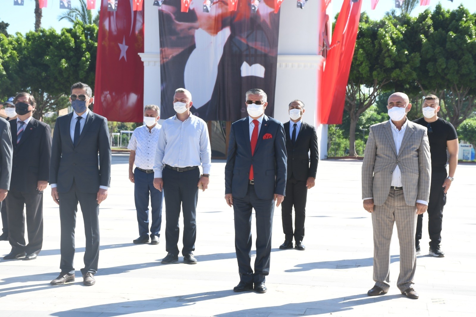  Kemer Cumhuriyet Meydanında 19 Mayıs dolayısıyla tören düzenlendi