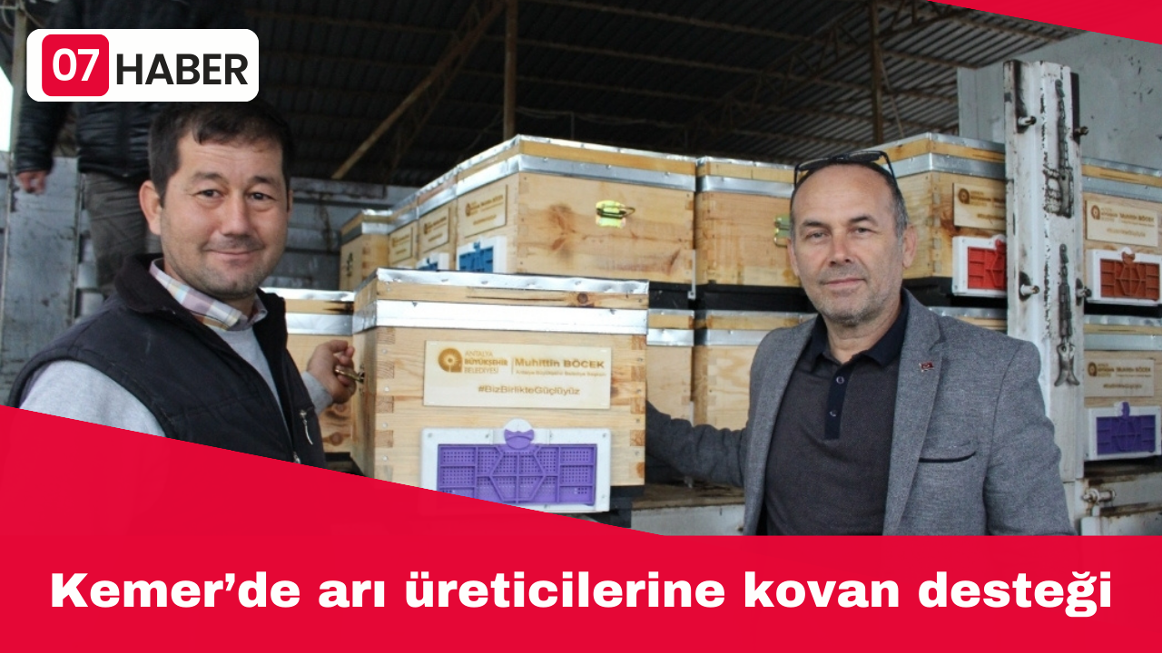 Kemer’de arı üreticilerine kovan desteği