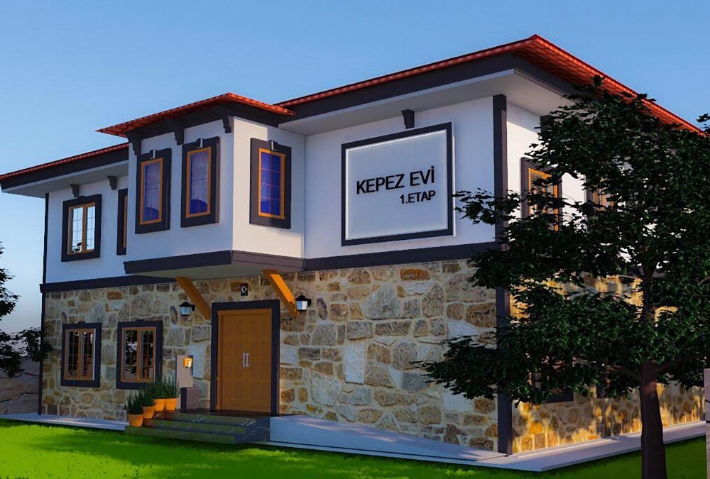 Kepez Belediyesi tarihi Kaleiçi evleri mimarisinde bir tesis inşa ediyor