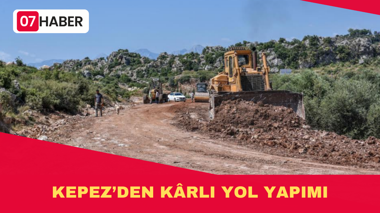 KEPEZ’DEN KÂRLI YOL YAPIMI