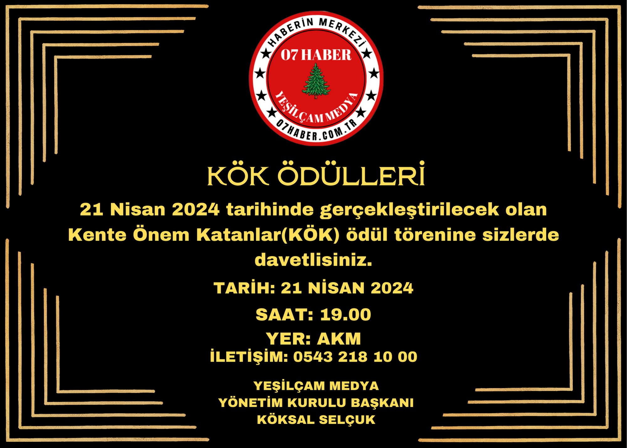 KÖK ÖDÜLLERİ 21 NİSAN’DA AKM’DE