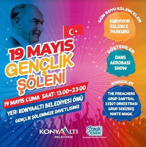 KONYAALTI ‘GENÇLİK ŞÖLENİ’NE HAZIR