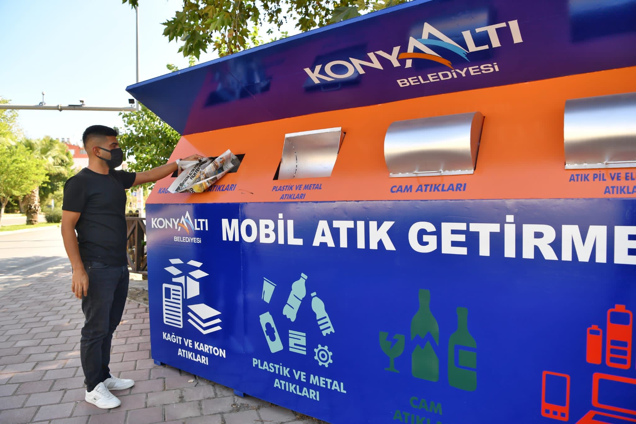 Konyaaltı’nda mahallelere mobil atık getirme merkezi